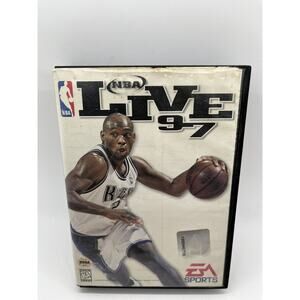COMPLETE CIB NBA Live 97 Sega Genesis Game Tested & Working FREE SHIPPING